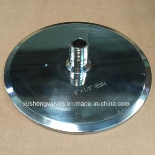 Ss304 6 "Торцевая крышка Triclamp с трубкой с наружной резьбой 1/2 " NPT
