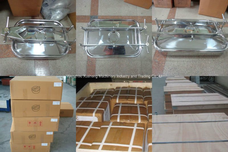 470мм * 760мм наружная прямоугольная крышка люка из нержавеющей стали с давлением