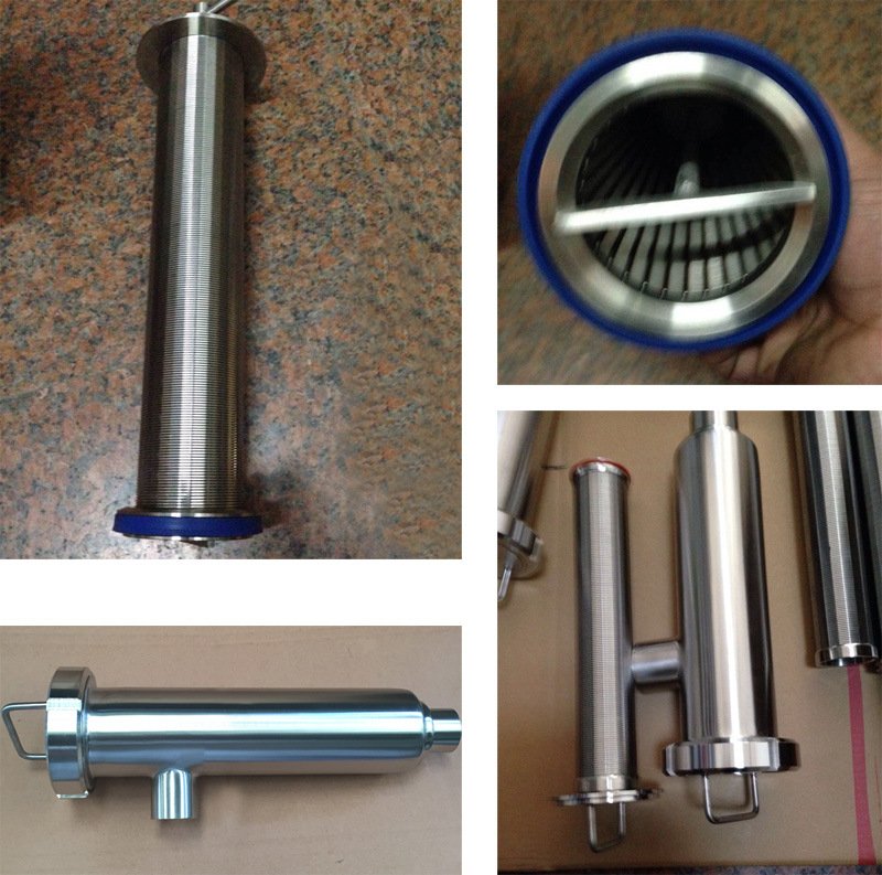 Санитарно-гигиенический дуплексный фильтр L из нержавеющей стали Ss316L