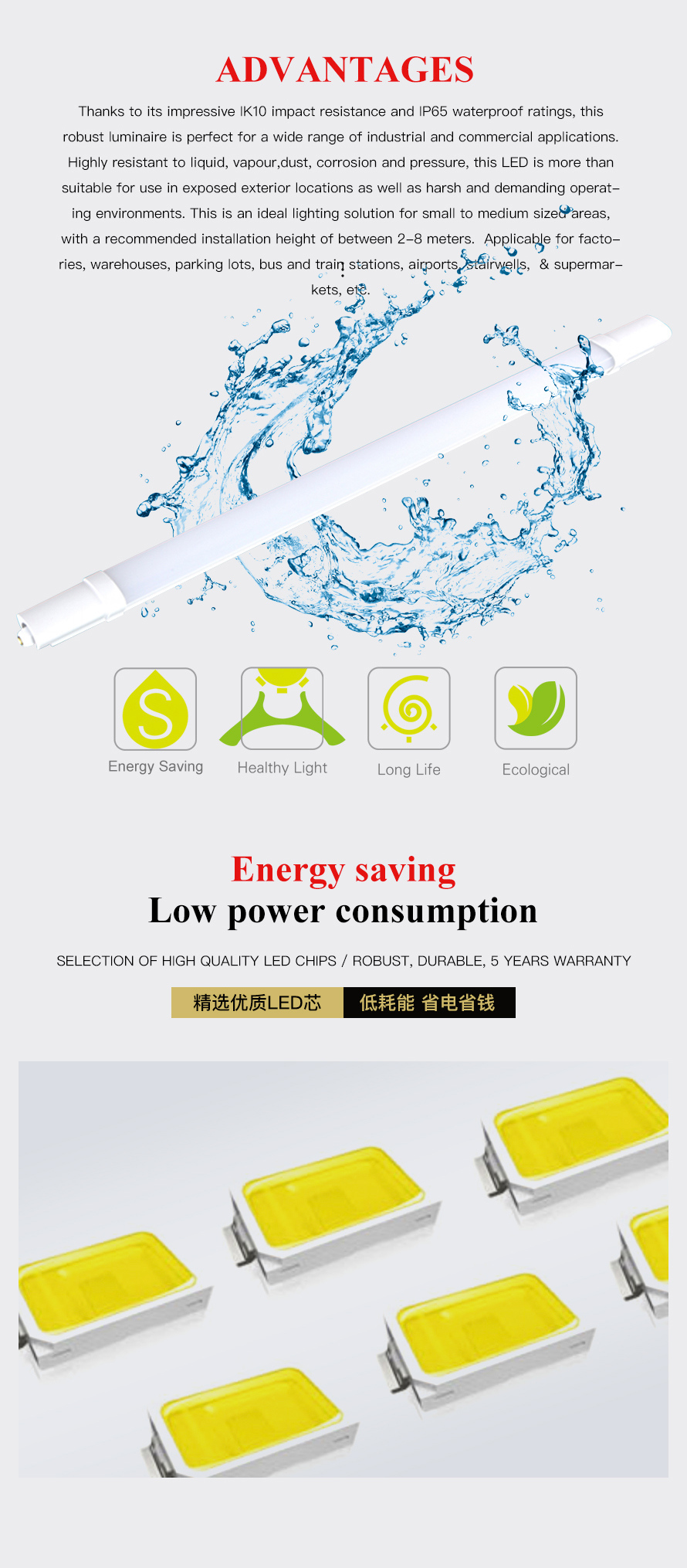 Fi-3000 Series LED Tri-Proof Light