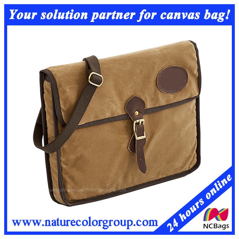 Leisure Mens Canvas Messenger Bag for Work and Laptop