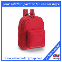 Promotional 600d Polyester Backpacks -Red