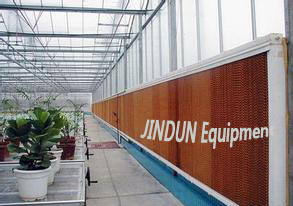 Cooling pad & Negative-pressure Cooling Fan Cooling System made by Jindun Co.