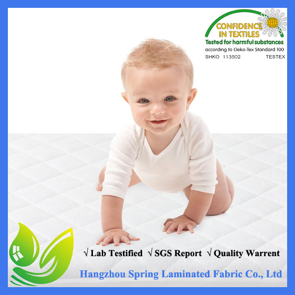 缝制的和适合的防水小儿床床垫&amp;盖子由柔滑的平稳的竹纤维人造丝制成理想为婴孩和小孩使用