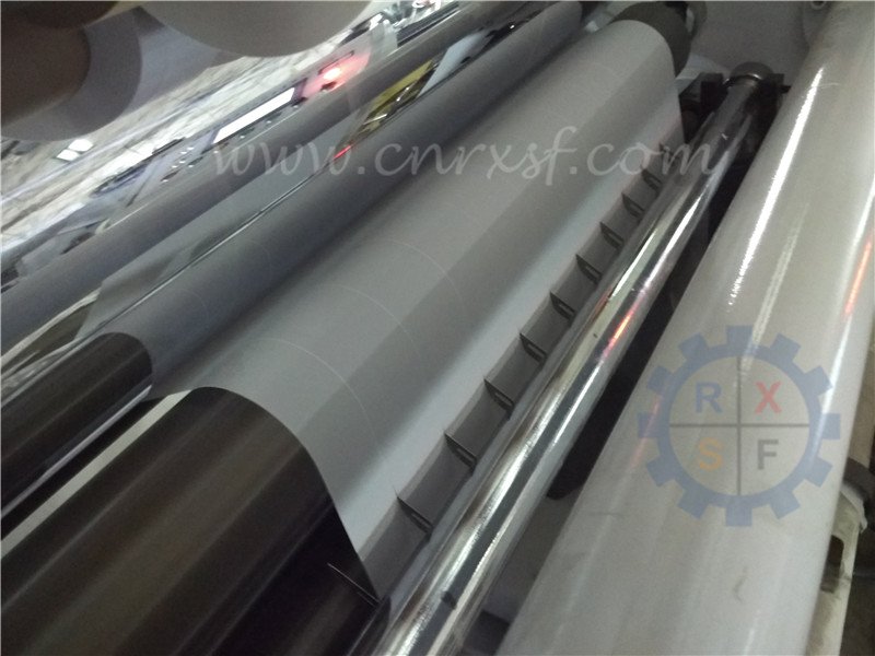 Surface coiling slitting rewinder machine for calcium carbonate film
