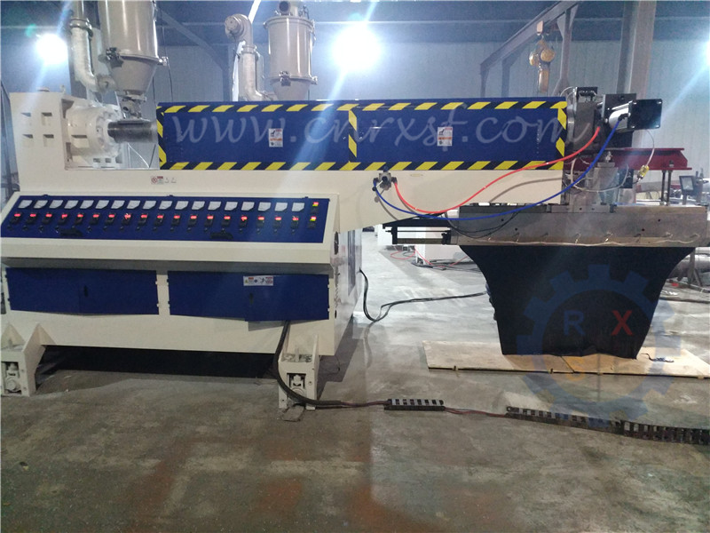 Twin screw single T-die co-extruder for extrusion laminating machine