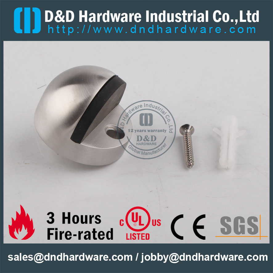 D & D Hardware-tapón de puerta tipo SS304 montado en el piso DDDS002