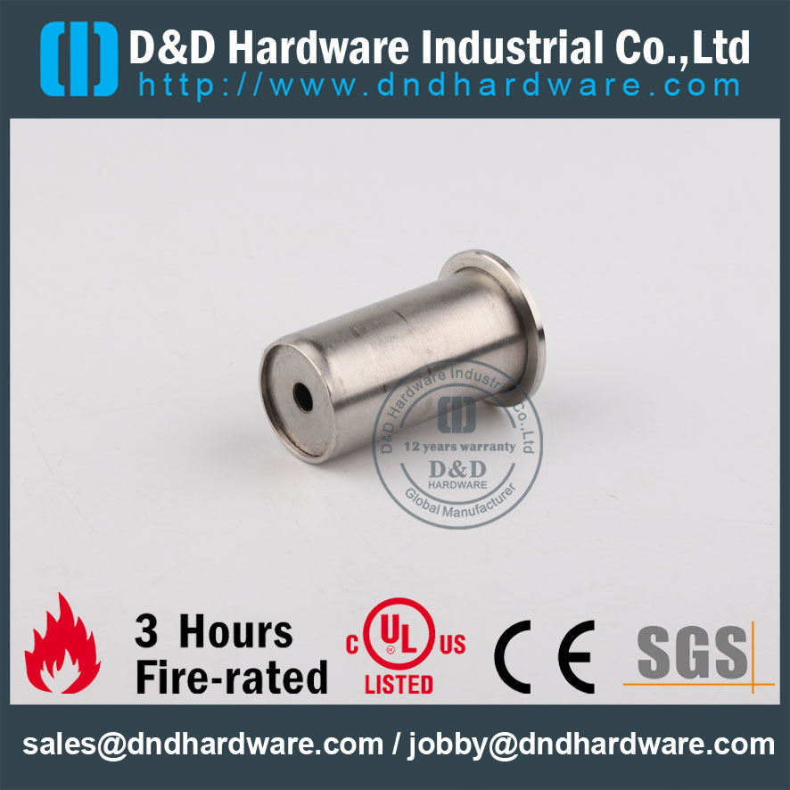 Soquete de aço inoxidável da prova da poeira do cetim 304 para o metal Portas-DDDP001