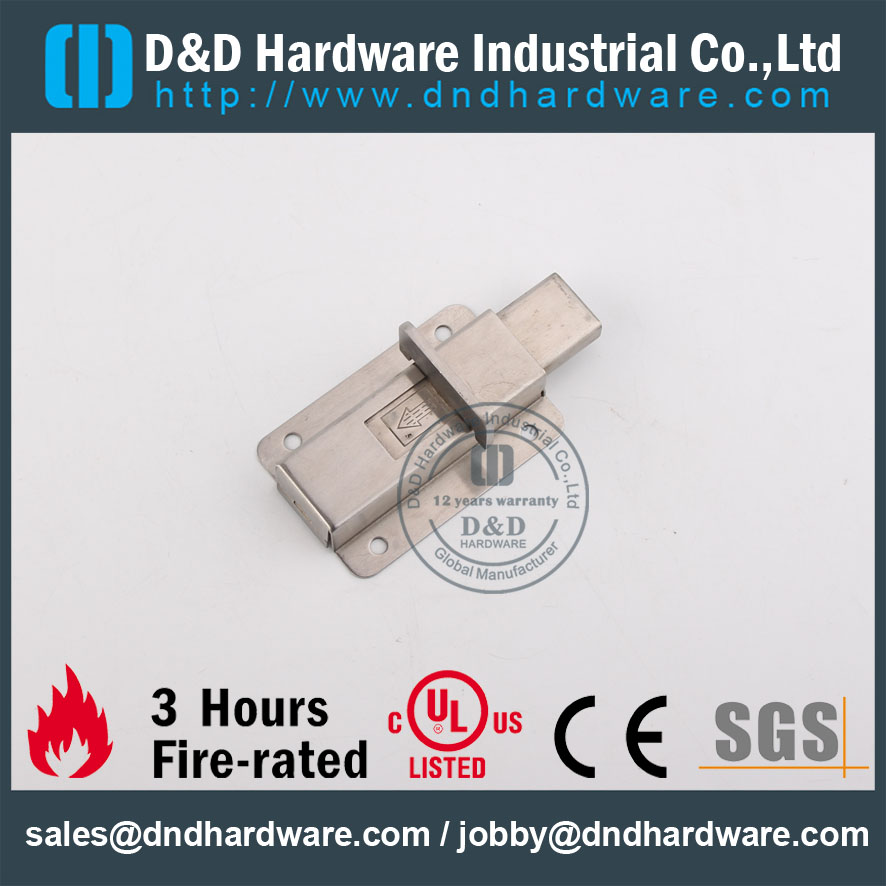 D & D Hardware-Aço Inoxidável 304 Quadrado Parafuso Porta DDDB013