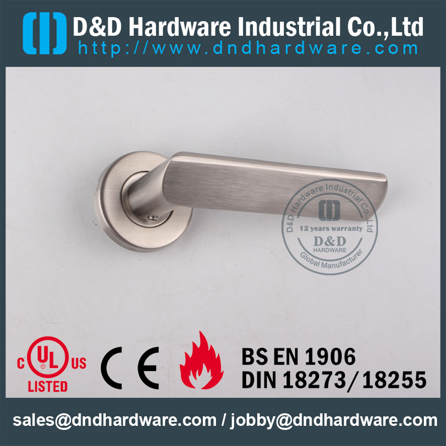 D & D Hardware-Door Ironmongery alavanca maciça DDSH011
