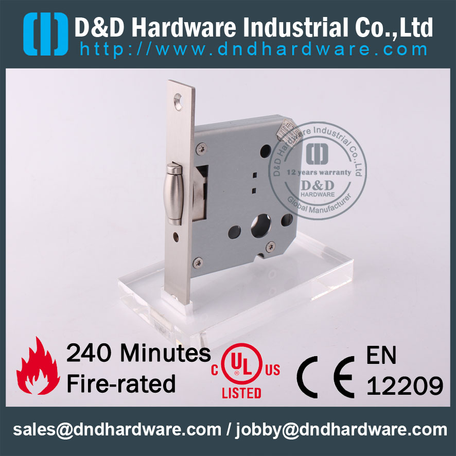 D & D Hardware-Porta de ferragens Ironmongery SS304 Mortise Lock DDML030