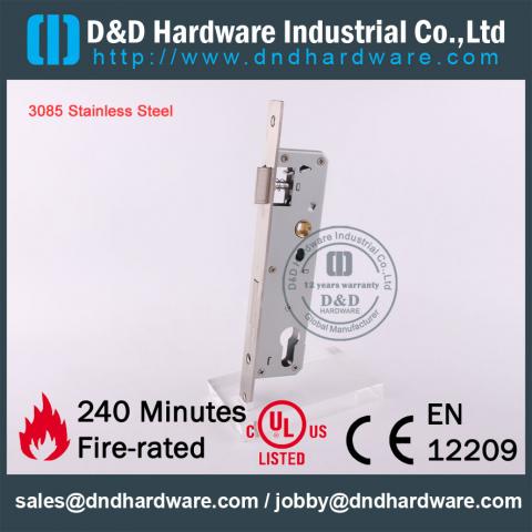 Cerradura de embutir estrecha y D & D Hardware