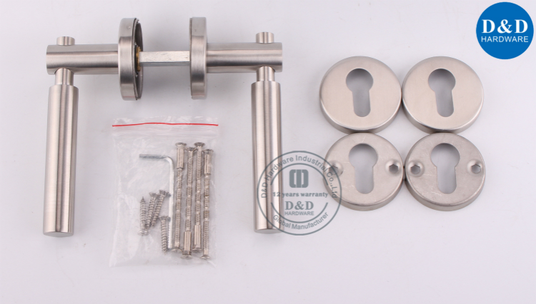 Aço inoxidável 316 cromo sólido alavanca externa maçaneta da porta D & D Hardware