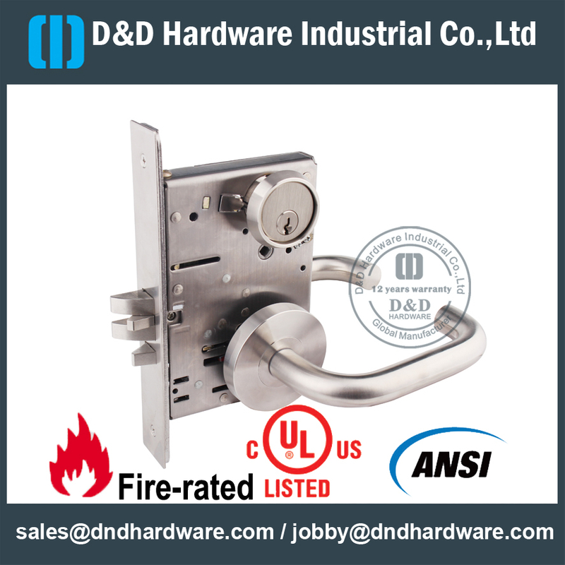 SS304 Cerradura de embutir estándar americana-DDAL04-F04