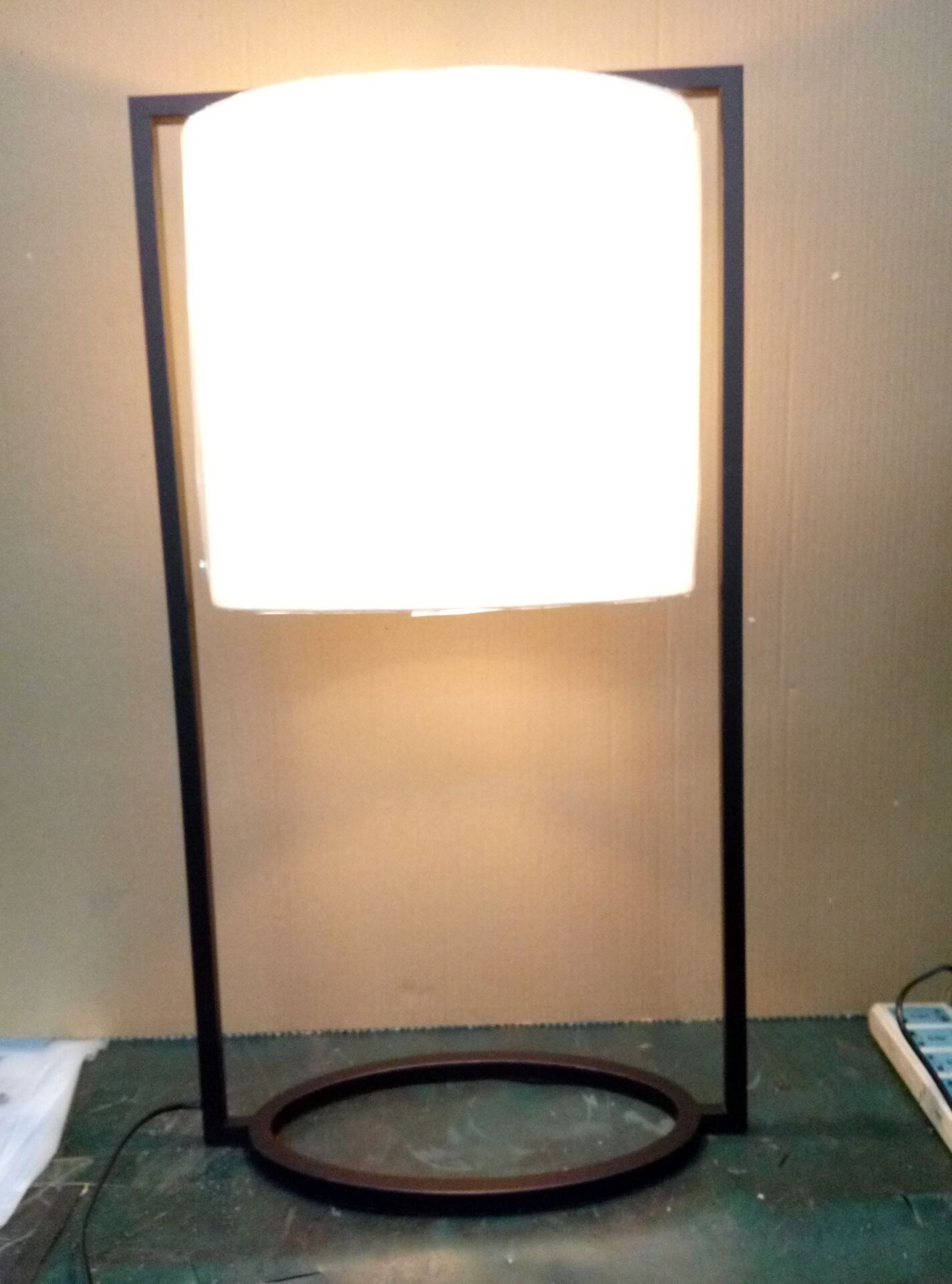 Горячая продажа современного гостиничного номера металлической настольной лампы (KAM112311)