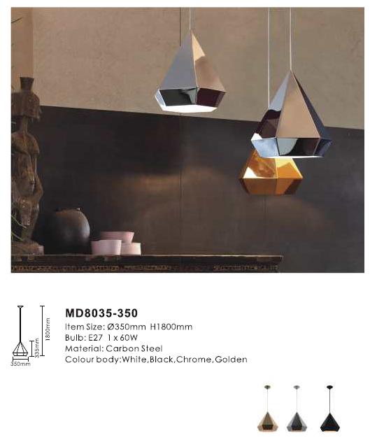 Современная подвесная подвесная лампа с бриллиантами (MD8035-350)