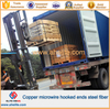Copper microwire hooked ends steel fiber