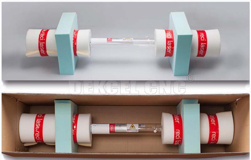 tubo show.jpg de la cortadora del laser del CNC del CO2 150w del reci