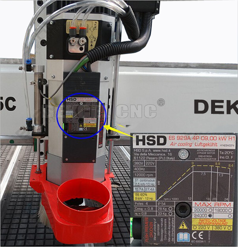 eje de rotaci&oacute;n de la refrigeraci&oacute;n por aire de 9.0kw HSD