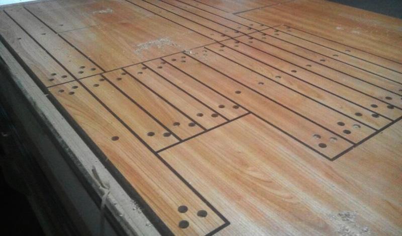 muestras de la cortadora del CNC