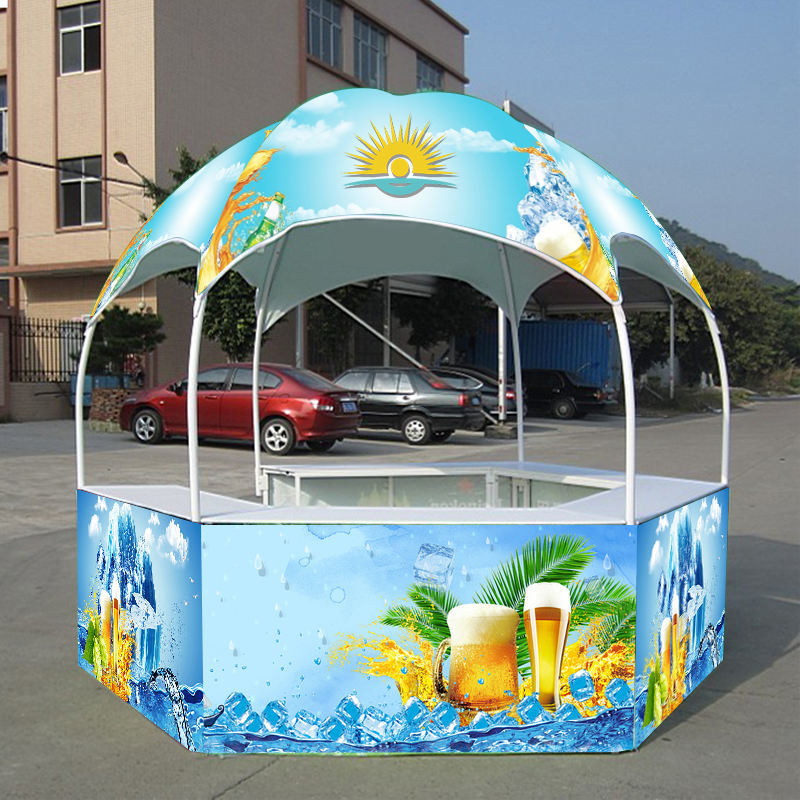 Customized Branding Geodesic Collapsible Booth Canopy Dome Kiosk Tent For Sale