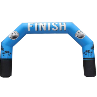 Boost Your Brand with Promotional Custom Finish Line Balloon Inflatable Entrance Arch Featuring Your Logo