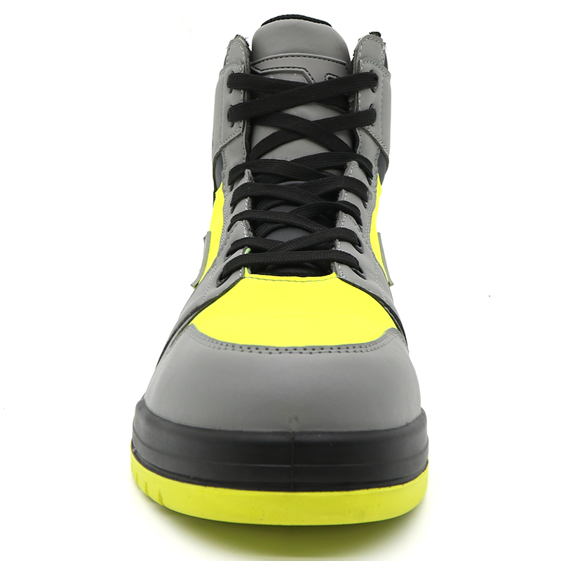 Mid Cut Anti Slip Light Weight Safety Shoes Sports Composite Toe