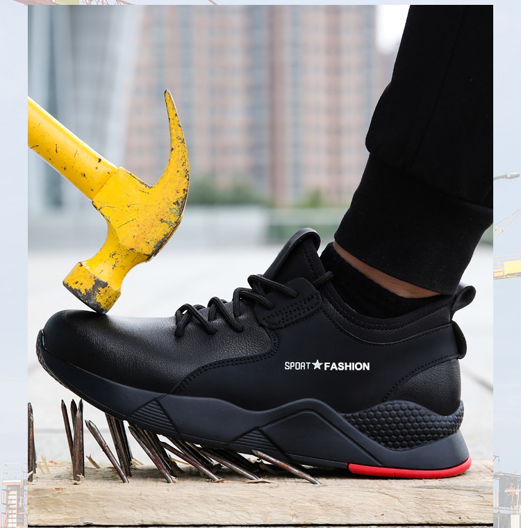 Hot Selling Steel Toe Labor Fashion Safety Shoes for Men Light Weight