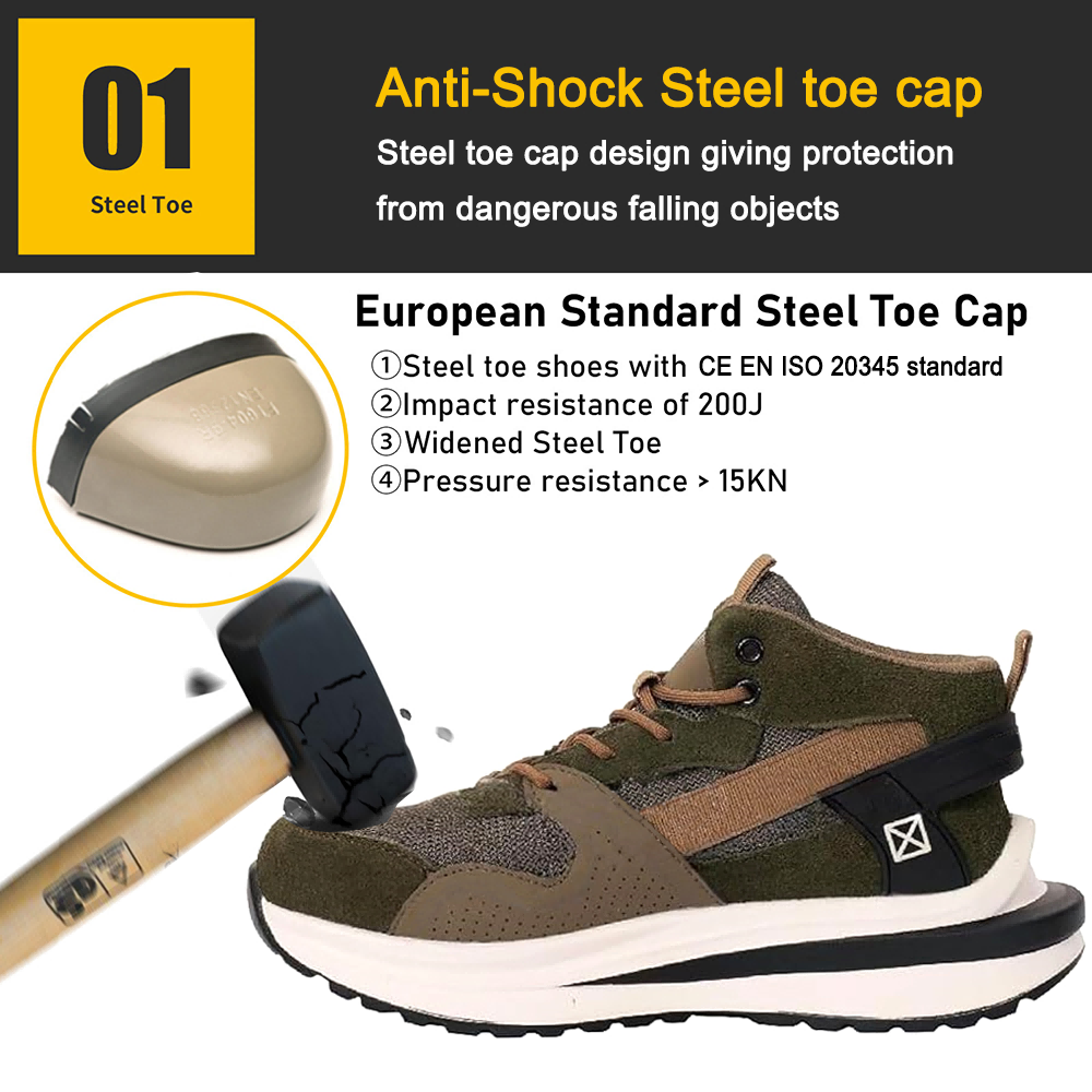 Anti Puncture Steel Toe Workland Safety Shoes Men