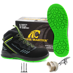Oil Slip Resistance Anti Puncture Composite Toe Safety Shoes Sports