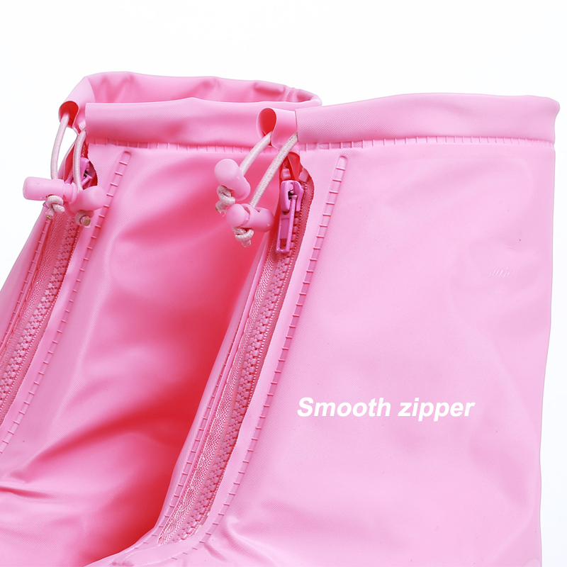 Waterproof Anti Slip Pink Fashion Rain Shoes Cover