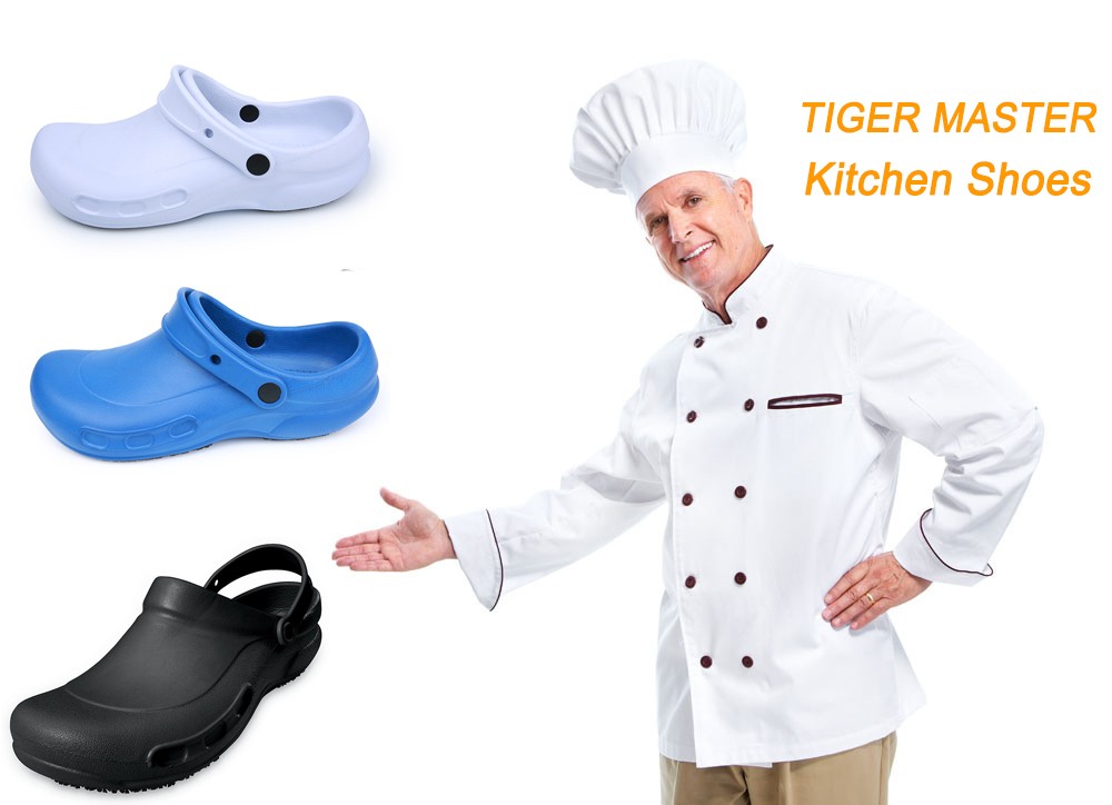 Anti-slip White EVA Restaurant Sandal Kitchen Chef Shoes Men