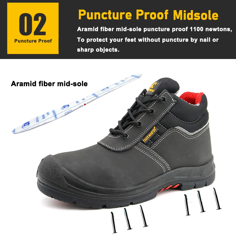 Steel Toe Anti Puncture Oil Industry Safety Boots