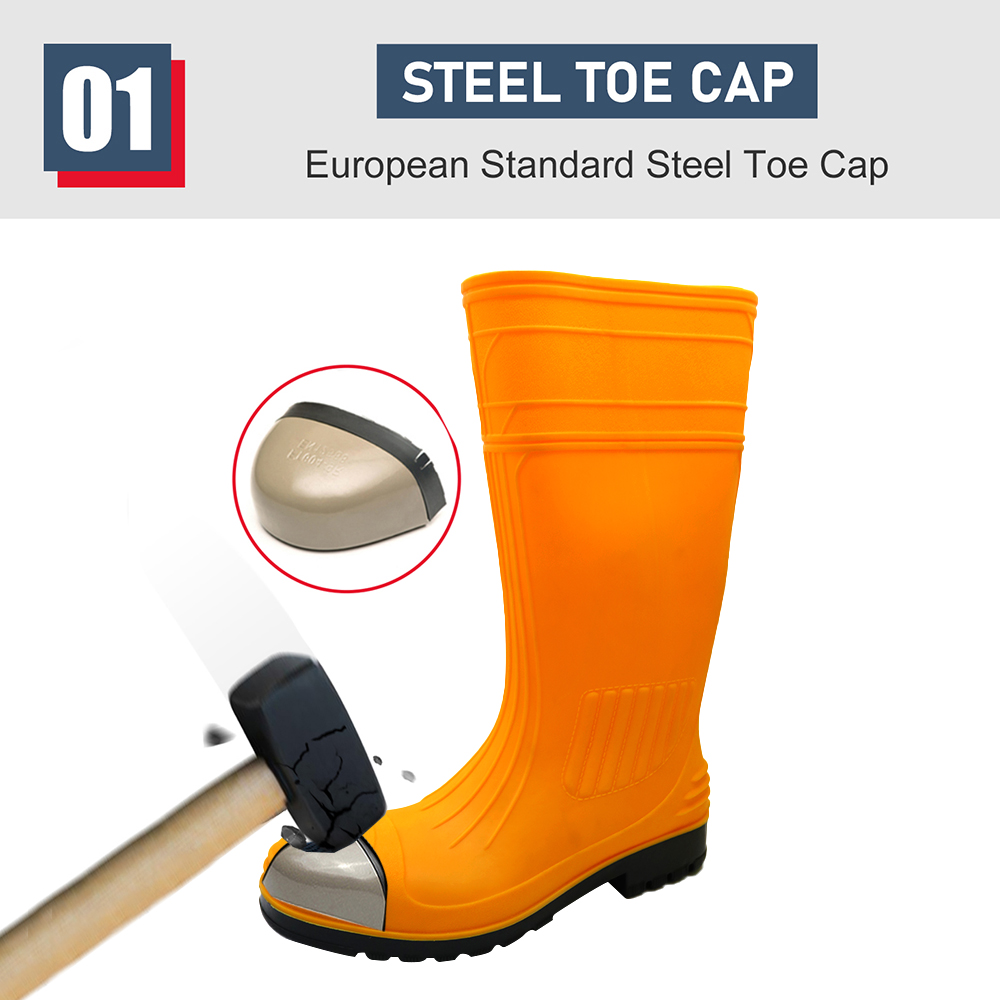 Waterproof Steel Toe Anti Puncture S5 PVC Safety Boots