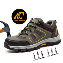Anti Slip Rubber Sole Construction Safety Shoes with Steel Toe