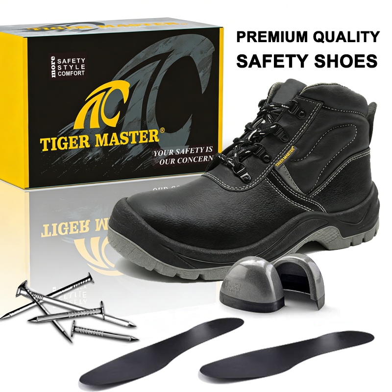 Non-slip Wide Steel Toe Safety Boots for Construction