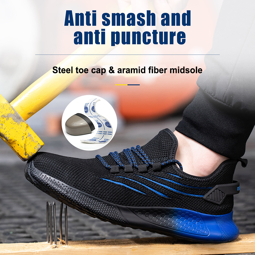Breathable Anti-smashing Sports Safety Shoes for Workshop