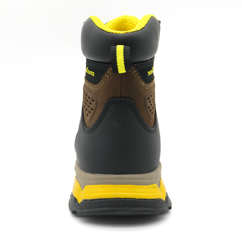Genuine Leather Fiberglass Toe Safety Shoes High Quality