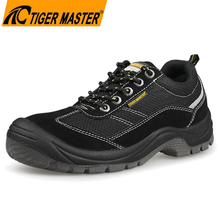 Steel Toe Anti-puncture Black Suede Safety Jogger Shoes