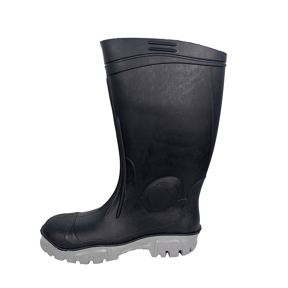 Waterproof Steel Toe Anti-puncture PVC Safety Rain Boots Heavy Duty