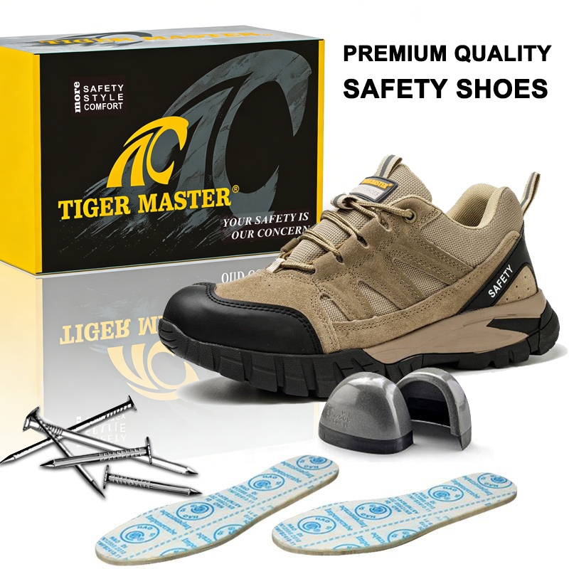 Anti-slip Steel Toe Work Safety Shoes Rubber Sole