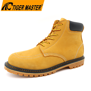 Nubuck Leather Goodyear Welted Safety Shoes with Steel Toe