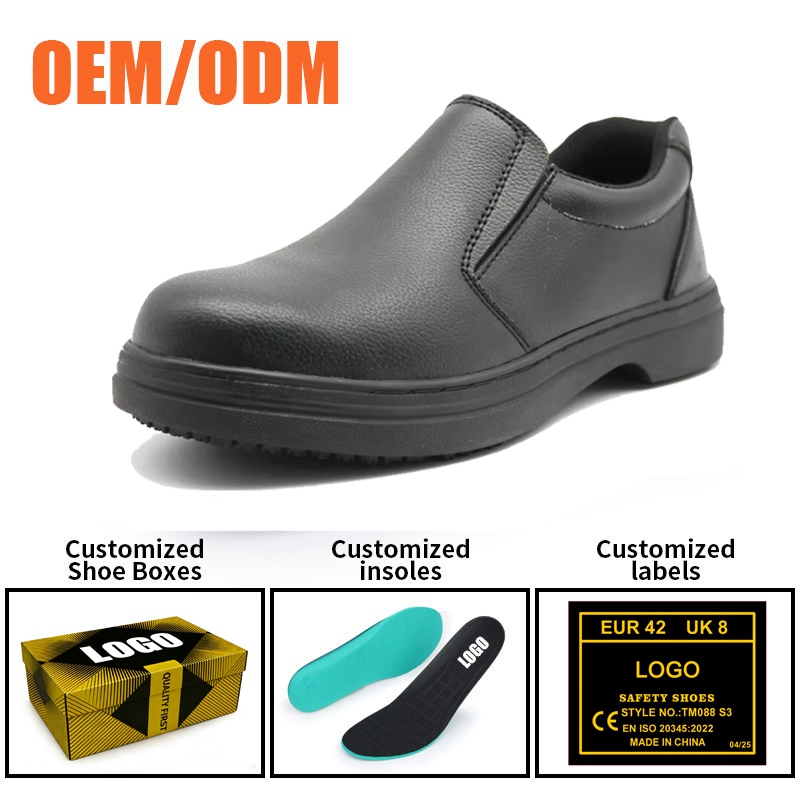 Antis-slip Kitchen Chef Safety Shoes with Steel Toe