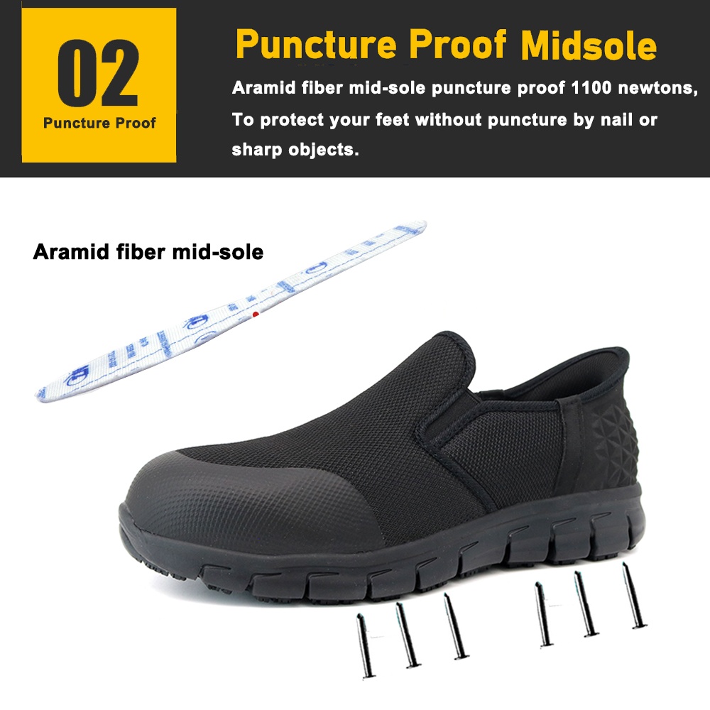 Slip-ins Workshop Safety Shoes with Fiberglass Toe