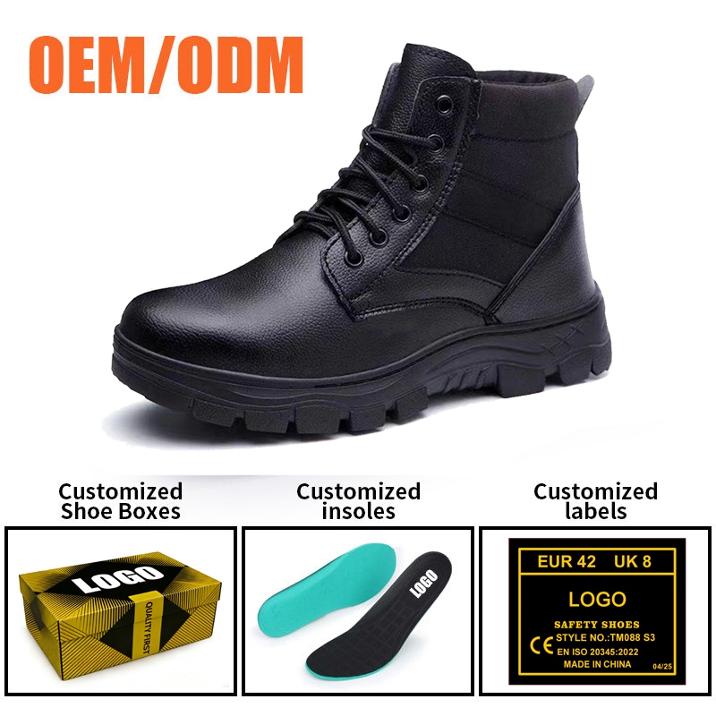 Cheap Steel Toe Mining Safety Shoes Rubber Sole