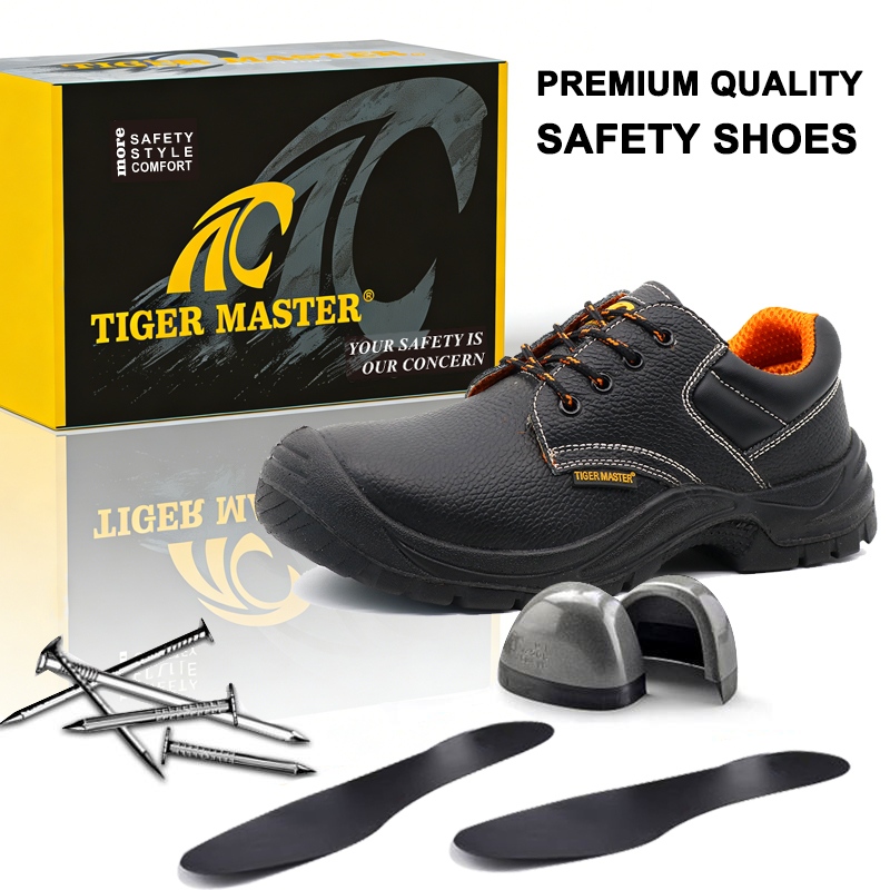 Steel Toe Leather Work Safety Shoes for Construction