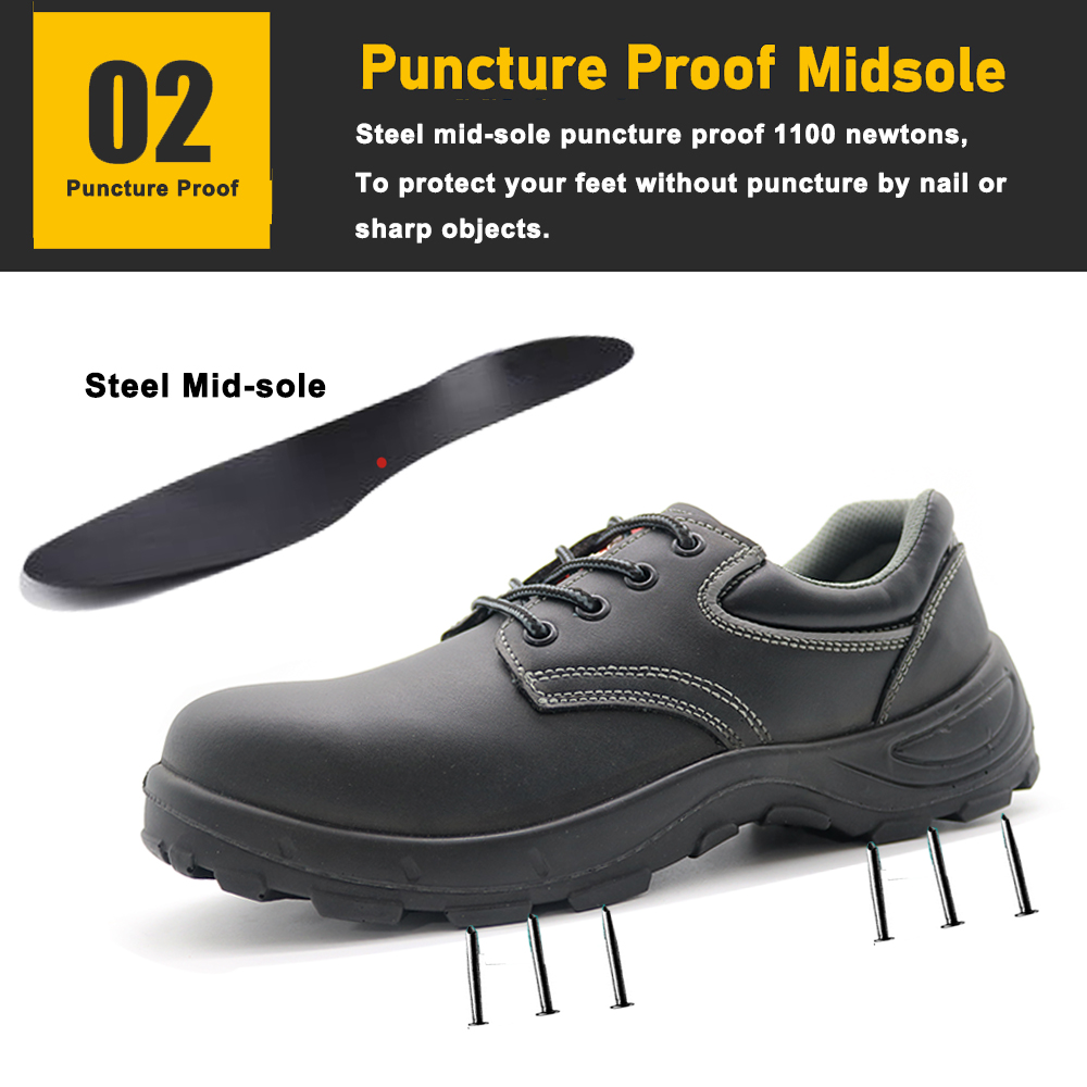 Industrial Work Safety Shoes with Steel Toe