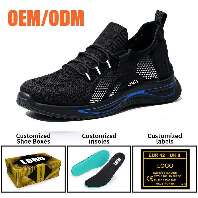 Breathable Fashion Sports Safety Shoes with Steel Toe