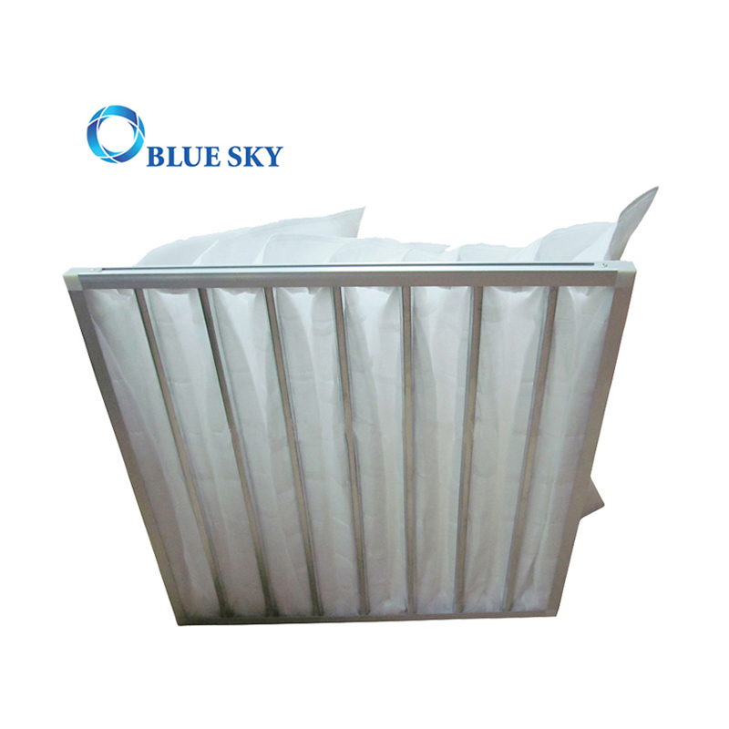  bolsas de filtro de bolsillo no tejidas de eficiencia G4 de 595 * 595 * 600 mm para sistema HVAC
