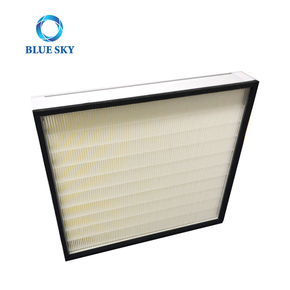 609x560x95mm China fabricante aire acondicionado HVAC Panel filtro Mini plisado H13 H14 HEPA filtro de aire